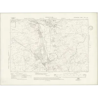 1912 Map of Westmorland XXVII.SW, 1936 Print