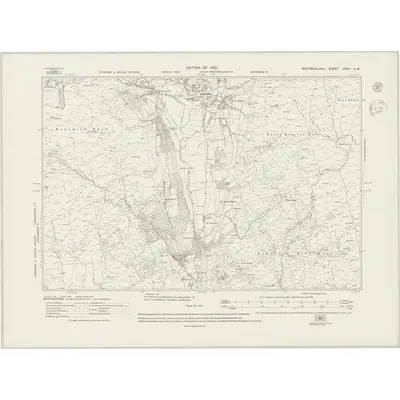 1912 Map of Westmorland XXVII.SW, 1945 Print