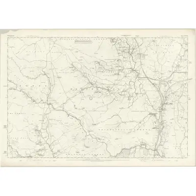 1858 Map of Westmorland XXVIII, 1863 Print