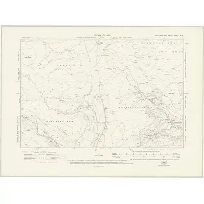 1911 Map of Westmorland XXVIII.NW, 1920 Print