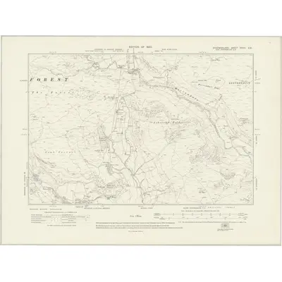 1912 Map of Westmorland XXVIII.SW, 1920 Print