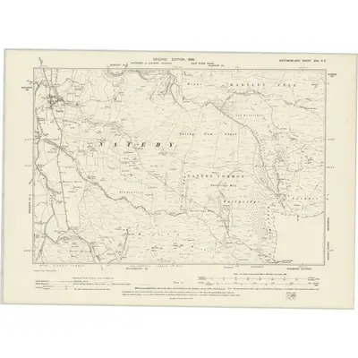 1897 Map of Westmorland XXX.NE, 1899 Print