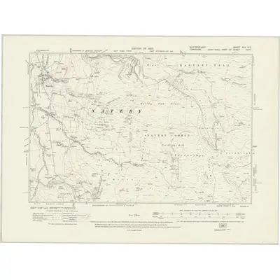 1910 Map of Westmorland XXX.NE, 1920 Print