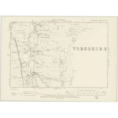 1897 Map of Westmorland XXX.SE, 1899 Print