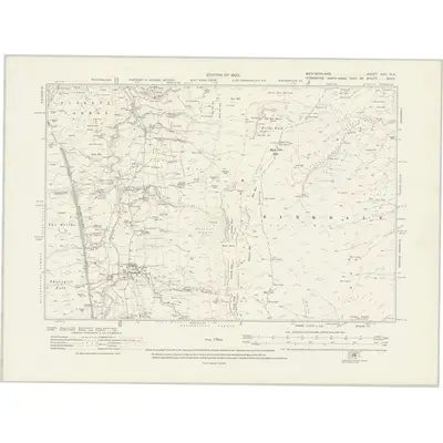 1911 Map of Westmorland XXX.SE, 1920 Print