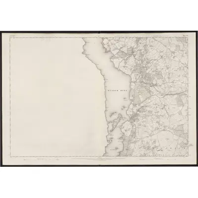 1858 Map of Westmorland XXXII, 1862 Print