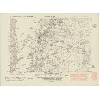 1938 Map of Westmorland XXXII.SE, 1948 Print
