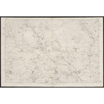 1858 Map of Westmorland XXXIII, 1862 Print
