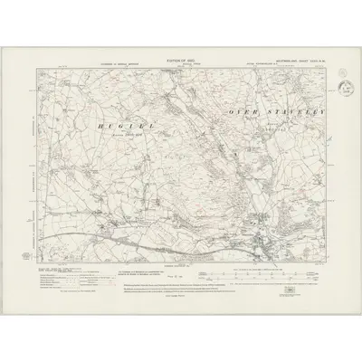 1912 Map of Westmorland XXXIII.NW, 1945 Print