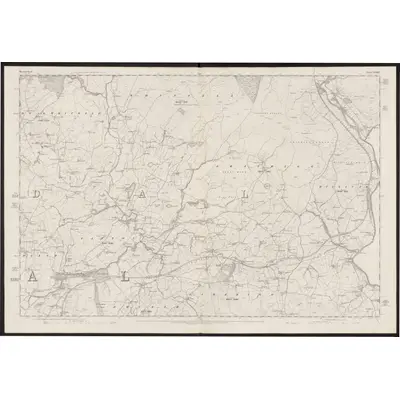 1858 Map of Westmorland XXXIV, 1862 Print