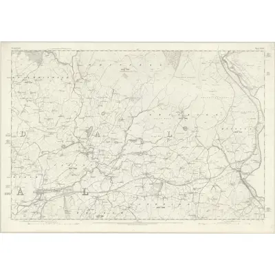 1858 Map of Westmorland XXXIV, 1862 Print
