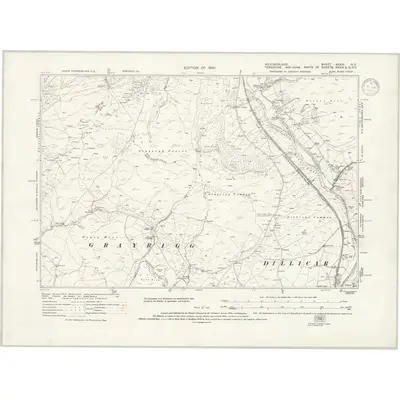 1911 Map of Westmorland XXXIV.NE, 1938 Print