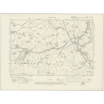 1912 Map of Westmorland XXXIV.SE, 1920 Print