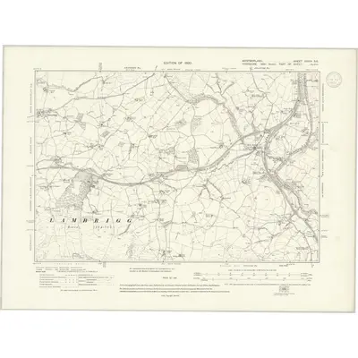 1912 Map of Westmorland XXXIV.SE, 1937 Print