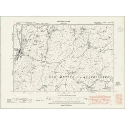 1938 Map of Westmorland XXXIX.SW, 1947 Print