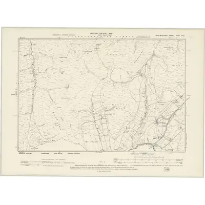 1896 Map of Westmorland XXXV.NE, 1899 Print