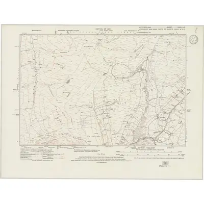 1911 Map of Westmorland XXXV.NE, 1946 Print