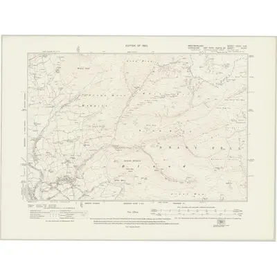 1912 Map of Westmorland XXXV.SW, 1920 Print