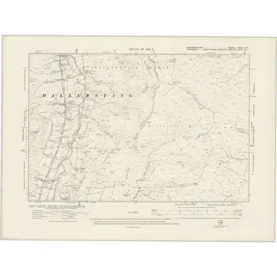 1911 Map of Westmorland XXXVI.NE, 1920 Print