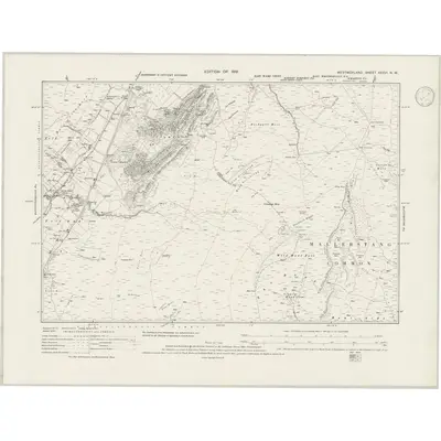 1911 Map of Westmorland XXXVI.NW, 1946 Print