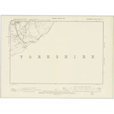 1897 Map of Westmorland XXXVI.SE, 1899 Print