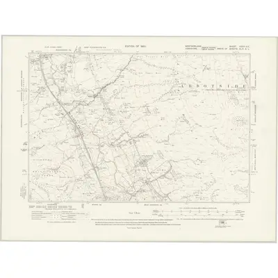 1912 Map of Westmorland XXXVI.SE, 1920 Print