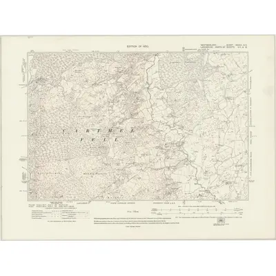 1912 Map of Westmorland XXXVII.SE, 1920 Print