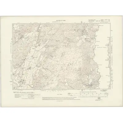 1912 Map of Westmorland XXXVII.SW, 1920 Print