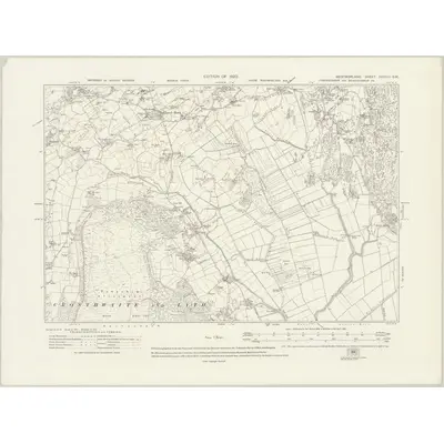 1912 Map of Westmorland XXXVIII.SW, 1920 Print
