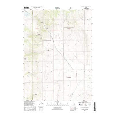 2017 Map of Weston Canyon, 2017 Print