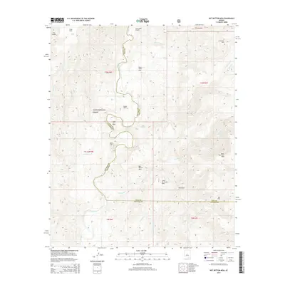2014 Map of Wet Bottom Mesa, 2014 Print