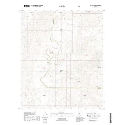 2018 Map of Wet Bottom Mesa, 2018 Print
