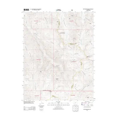 2013 Map of Wetterhorn Peak, 2013 Print