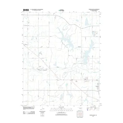 2012 Map of Wewoka West, 2012 Print