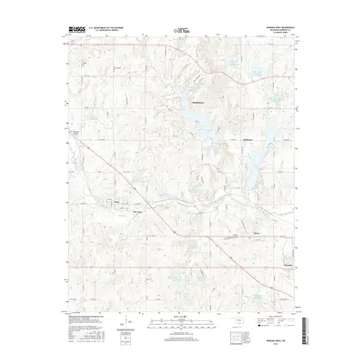 2016 Map of Wewoka West, 2016 Print