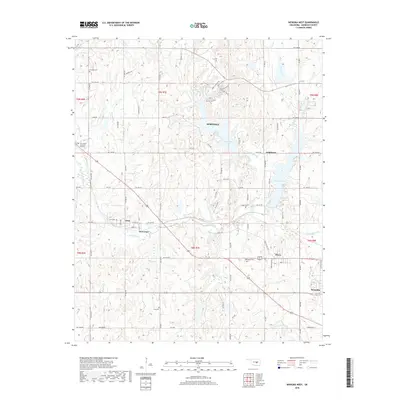 2018 Map of Wewoka West, 2018 Print