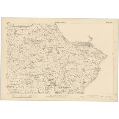 1940 Map of Wexford - Sheet 48, 1955 Print