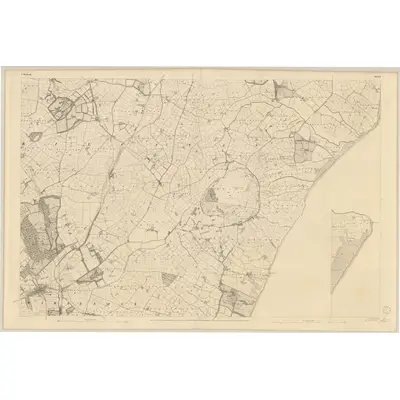 1840 Map of Wexford - Sheet 7 [with inset 7A & 7B], 1841 Print