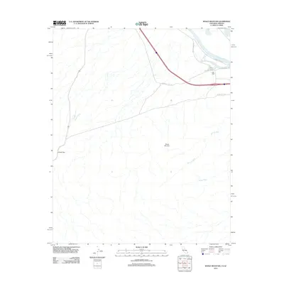2012 Map of Whale Mountain, 2012 Print