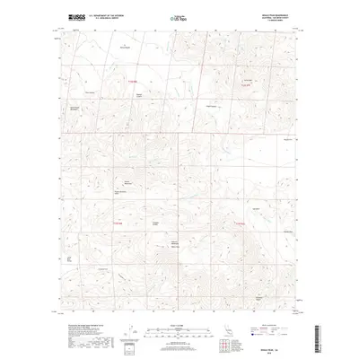 2018 Map of Whale Peak, 2018 Print