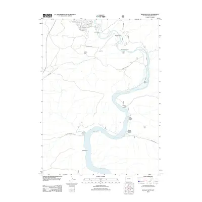 2012 Map of Whalen Butte, 2012 Print