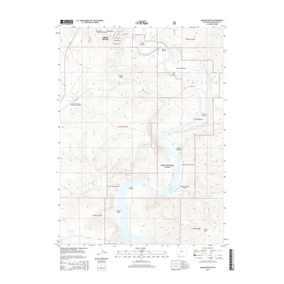 2015 Map of Whalen Butte, 2015 Print
