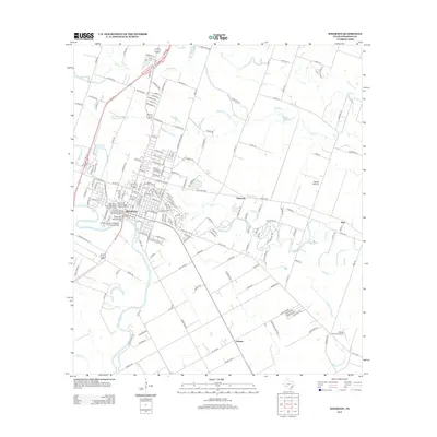 2013 Map of Wharton, 2013 Print