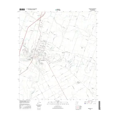 2016 Map of Wharton, 2016 Print