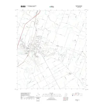 2019 Map of Wharton, 2019 Print