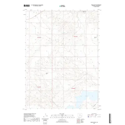 2018 Map of Wheatland NE, 2018 Print