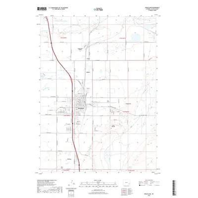 2018 Map of Wheatland, 2018 Print