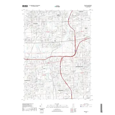 2018 Map of Wheaton, 2018 Print