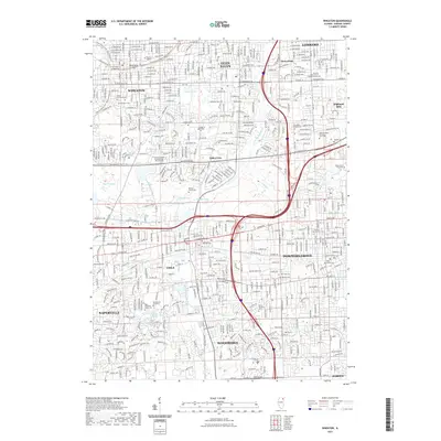 2021 Map of Wheaton, 2021 Print