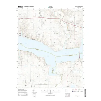 2014 Map of Wheeler Dam, 2014 Print